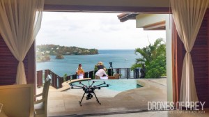 Sales piece for Sandals Resort in St. Lucia - a tropical drone shoot